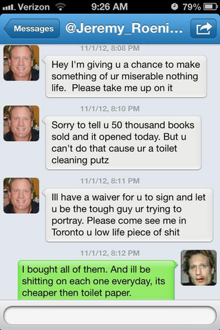 Illustration for article titled "Ur Probably Rob Ray": Jeremy Roenick's Spirited Banter With The Twitter Troll He Wants To Fight